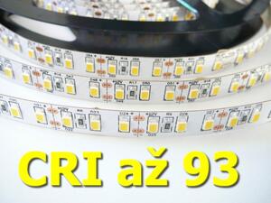 CRI LED pásik 20Wm 12V bez krytia IP20 Farba svetla Studená biela