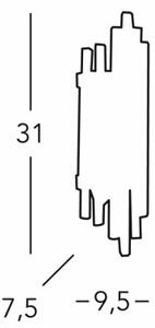 Kolarz 0342.62S.3 - Nástenné svietidlo ONTARIO 2xE14/40W/230V 31 cm 24K zlatý