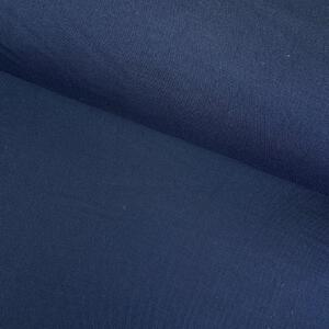 Metráž Popelín s Lycrou - Modrá námornícka/navy