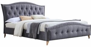 Manželská posteľ, sivá, 160x200, GIOVANA