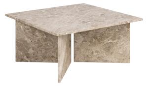 Béžový mramorový konferenčný stolík 90x90 cm Vega – Actona