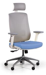 Kancelárska stolička so sieťovaným operadlom ENVY, modrá