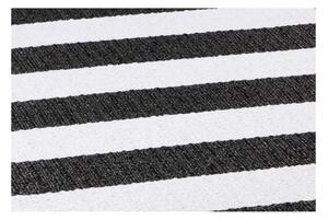 Čierno-biely koberec vhodný do exteriéru Narma Birkas, 70 × 100 cm