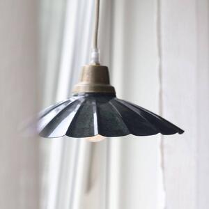 Závesné svietidlo PR Home Ester, modré, Ø 24 cm, s konektorom, E27, Modrá, Obývacia izba / jedáleň, kov, Vintage, Závesné svietidlo