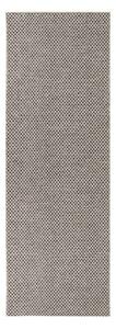 Krémovo-čierny behúň vhodný do exteriéru Narma Diby, 70 × 200 cm