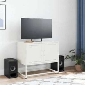 TV skrinka biela 68,5x39x60,5 cm oceľ
