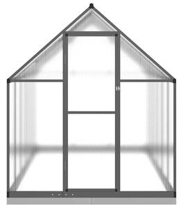 Skleník s podkladovým rámom antracitový 334x169x202 cm hliník