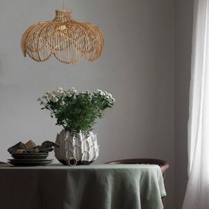PR Home závesné svietidlo Belle, farba dreva, ratan, Ø 43 cm, Svetlé drevo, Obývacia izba / jedáleň, Drevo, Závesné svietidlo