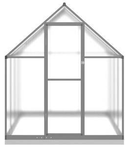 Skleník so základovým rámom antracitový 224x169x202 cm hliník