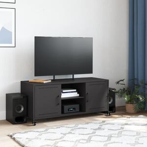 TV skrinka čierna 100,5x39x43,5 cm oceľ