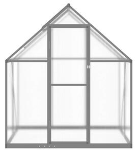 Skleník s základovým rámom antracitový 169x114x195 cm hliník