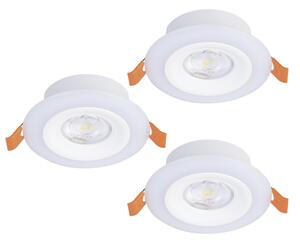 Eglo 901117- Sada 3x LED RGB stmievateľných kúpeľňových svietidiel CALONGE 3,8W/230V IP44 + diaľkový ovládač