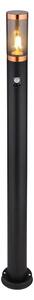 Globo 3159BCS-Von. lampa so senzorom BOSTON 1xE27/15W/230V IP44 110cm čierna/meď