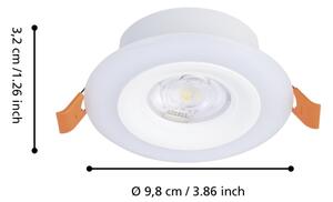 Eglo 901117- Sada 3x LED RGB stmievateľných kúpeľňových svietidiel CALONGE 3,8W/230V IP44 + diaľkový ovládač