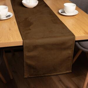 Biante Behúň na stôl/imitácia brúsenej kože Alcantara ALC-017 Hnedý hrdzavý 20x120 cm