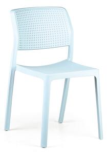 Plastová jedálenská stolička NELA, modrá