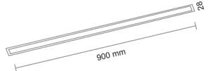 Shilo 1950 - LED zapustené svietidlo HANAWA LED/9W/230V 3000K CRI 90 čierna