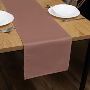 Biante Saténový behúň na stôl polyesterový Satén LUX-048 Bronzovo hnedý 20x120 cm