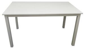 KONDELA Jedálenský stôl, biela, 135x80 cm, ASTRO