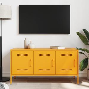 TV skrinka horčicovožltá 100,5x39x50,5 cm oceľ