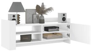 TV skrinka biela 100x35x40 cm spracované drevo