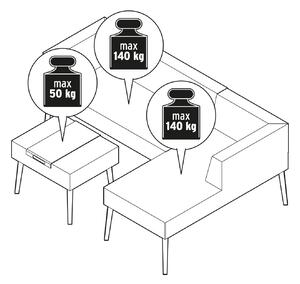 Prémiová sedacia súprava s taburetkou a servírovacím podnosom