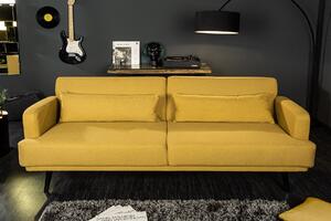 Rozkladacia sedačka PERSEUS 214 cm - žltá
