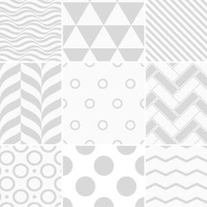 Sada 9 nástenných samolepiek Ambiance Cement Tiles Scandinavian Finnish, 10 × 10 cm