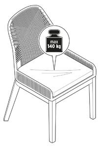 Stolička s textilným pletivom