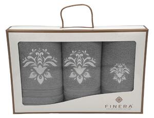 Soft Cotton Osuška a uteráky ORCHIS v darčekovom balení Béžová Sada (uterák 30x50cm, 50x100cm, osuška 70x140cm)