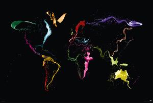 Plagát, Obraz - Michael Tompsett - World map