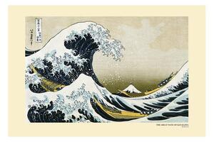 Plagát, Obraz - Kacušika Hokusai - Vlna, (91.5 x 61 cm)