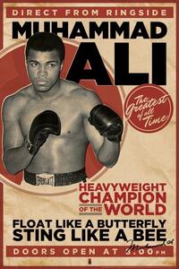 Plagát, Obraz - Muhammad Ali - vintage, (61 x 91.5 cm)