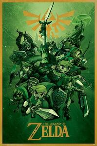 Plagát, Obraz - The Legend Of Zelda - Link, (61 x 91.5 cm)