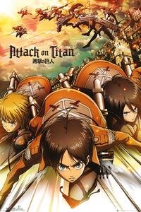 Plagát, Obraz - Attack on Titan (Shingeki no kyojin) - Attack, (61 x 91.5 cm)