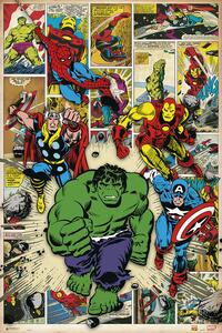 Plagát, Obraz - Marvel Comic - Here Come The Heroes, (61 x 91.5 cm)