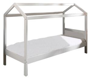TEMPO Montessori posteľ, biela, borovicové drevo, IMPRES
