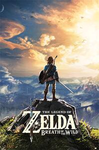 Plagát, Obraz - The Legend Of Zelda: Breath Of The Wild - Sunset