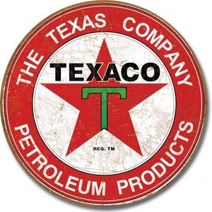 Plechová ceduľa TEXACO - The Texas Company, (40 x 31.5 cm)
