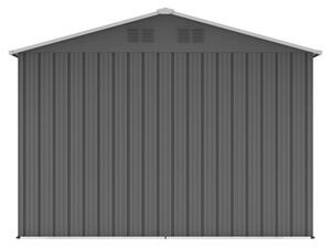 Záhradný domček 258,5 x 313,5 cm, plechový, sivý