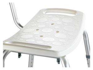 Sedacia stolička s operadlom do sprchy Wenko Stool With Back, 54 × 49 cm
