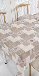 Obrus PVC 3581578, metráž, 20 m x 140 cm, béžovo-hnedý s ornamentami, IMPOL TRADE