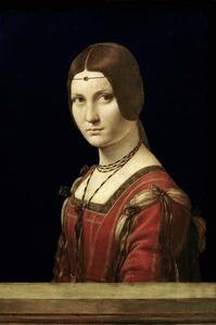 Leonardo da Vinci - Umelecká tlač Portrait of a Lady, (26.7 x 40 cm)