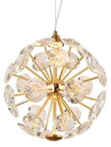 Globo 16047H - LED luster na lankách VIRINA LED/12W/230V 3000K zlatý