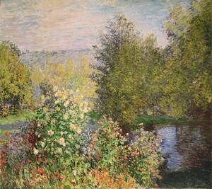 Claude Monet - Umelecká tlač A Corner of the Garden at Montgeron, 1876-7, (40 x 35 cm)