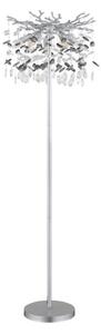 Globo 64138SS - Stojacia lampa QUEENA 5xE14/40W/230V strieborná