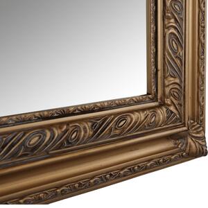 TEMPO Zrkadlo, drevený rám, zlatá, MALKIA TYP 15