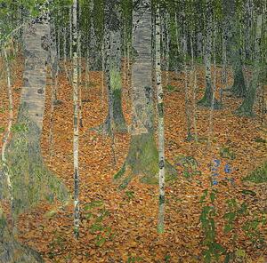 Gustav Klimt - Umelecká tlač The Birch Wood, 1903, (40 x 40 cm)