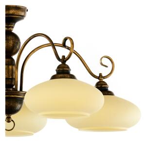 Brilagi - Prisadený luster MOLLERO 5xE27/15W/230V, priemer 84 cm, bronz/patina