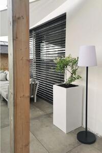 Kvetináč BLOCK, sklolaminát, výška 75 cm, biely mat